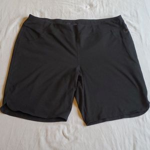 Black athletic shorts